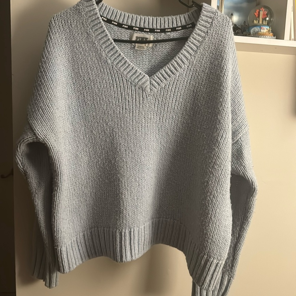 Pink Blue Sweater Sz L